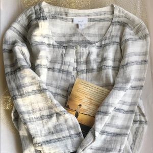 J. Jill Pure Jill Collection Button Up Tunic